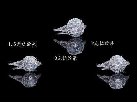 💍 3-Carat Moissanite Minimalist Ring – Platinum-Plated S925 Silver (3.2g, Sizes 5–9) 💍