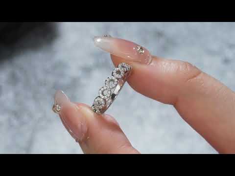 💍 0.3-Carat Morganite Minimalist Ring for Women – Platinum-Plated S925 Silver (3.2g, Sizes 5–9) 💍