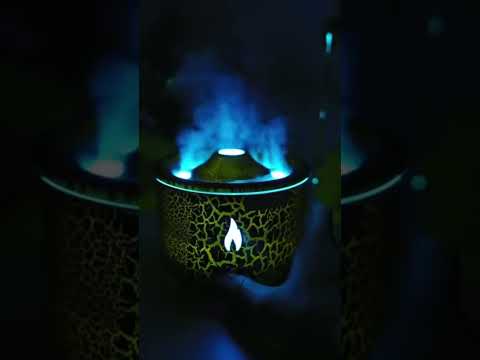 🔥🌋 Jellyfish Fire Volcano Humidifier | Portable Flame Aroma Diffuser ✨