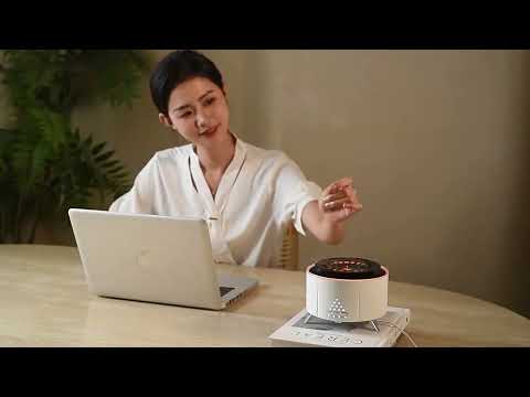 🌋💧 White Noise Volcano Humidifier | Bluetooth Speaker Aroma Diffuser 🎶✨