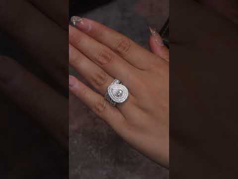 💍 Pear-Shaped Moissanite Engraved Ring – Platinum-Plated S925 Silver Luxury (Sizes 5–9) 💍
