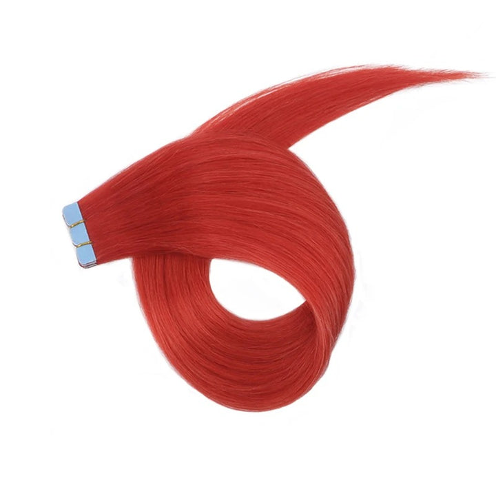 Mini Tape-In Hair Extensions – Green Color | 100% Human Hair Skin Weft | Machine-Remy | 10pcs/Pack | 12–20 Inch