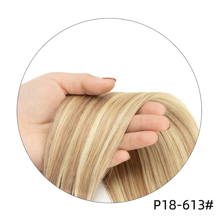 Full Head Clip-In Remy Hair Extensions – Brazilian Blonde, 6PCS, 140–240g, 14–24 Inch