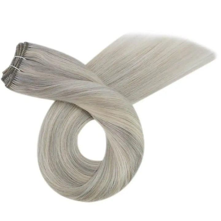 Sew-In Human Hair Bundles – Blonde Brazilian Remy Straight Weft Extensions (100g)