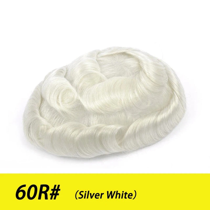 Thin Skin 0.04mm Men Toupee Comb Back Natural Human Hair Men Wig Indian Remy Hair Wig Toupee Hair Replacement Hair System