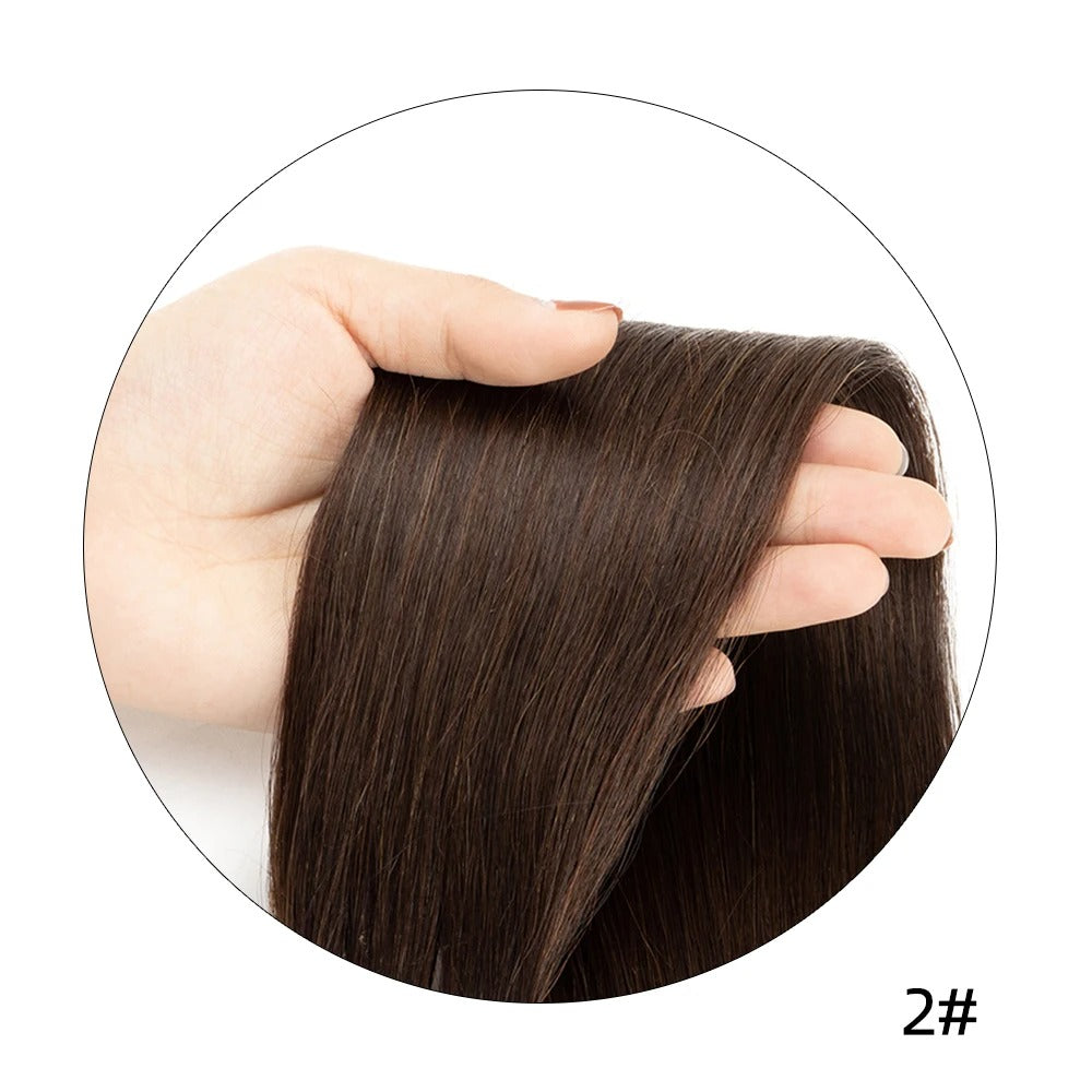 Full Head Clip-In Remy Hair Extensions – Brazilian Blonde, 6PCS, 140–240g, 14–24 Inch