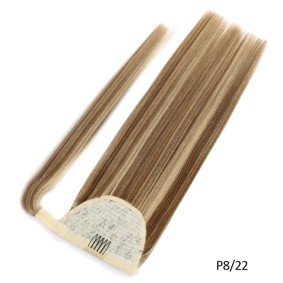 100% Human Hair Brazilian Straight Ponytail Extension Length Options: 20” | 22” | 24” | 26”