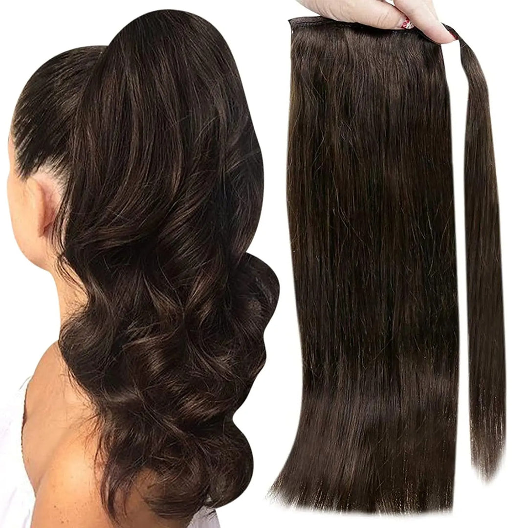 Remy Human Hair Clip-In Ponytail Extension – 70g/80g for White Women