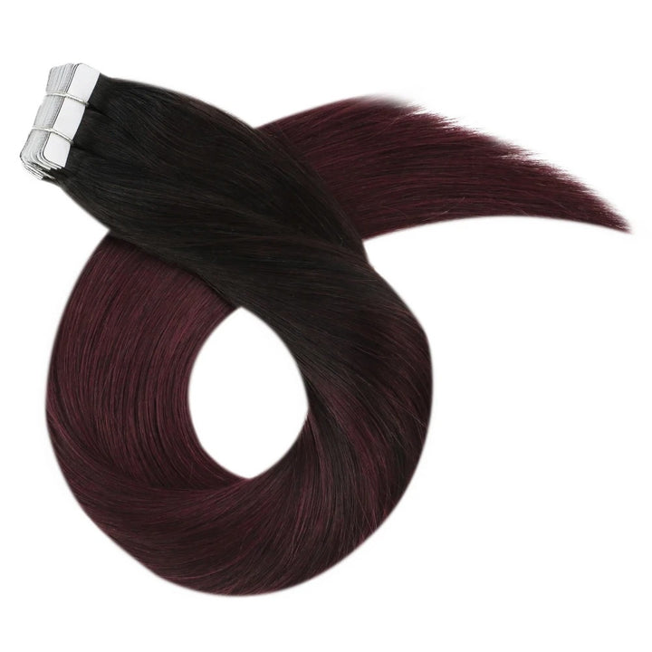 Seamless Blonde Tape-In Hair Extensions – Natural Straight Remy Human Hair