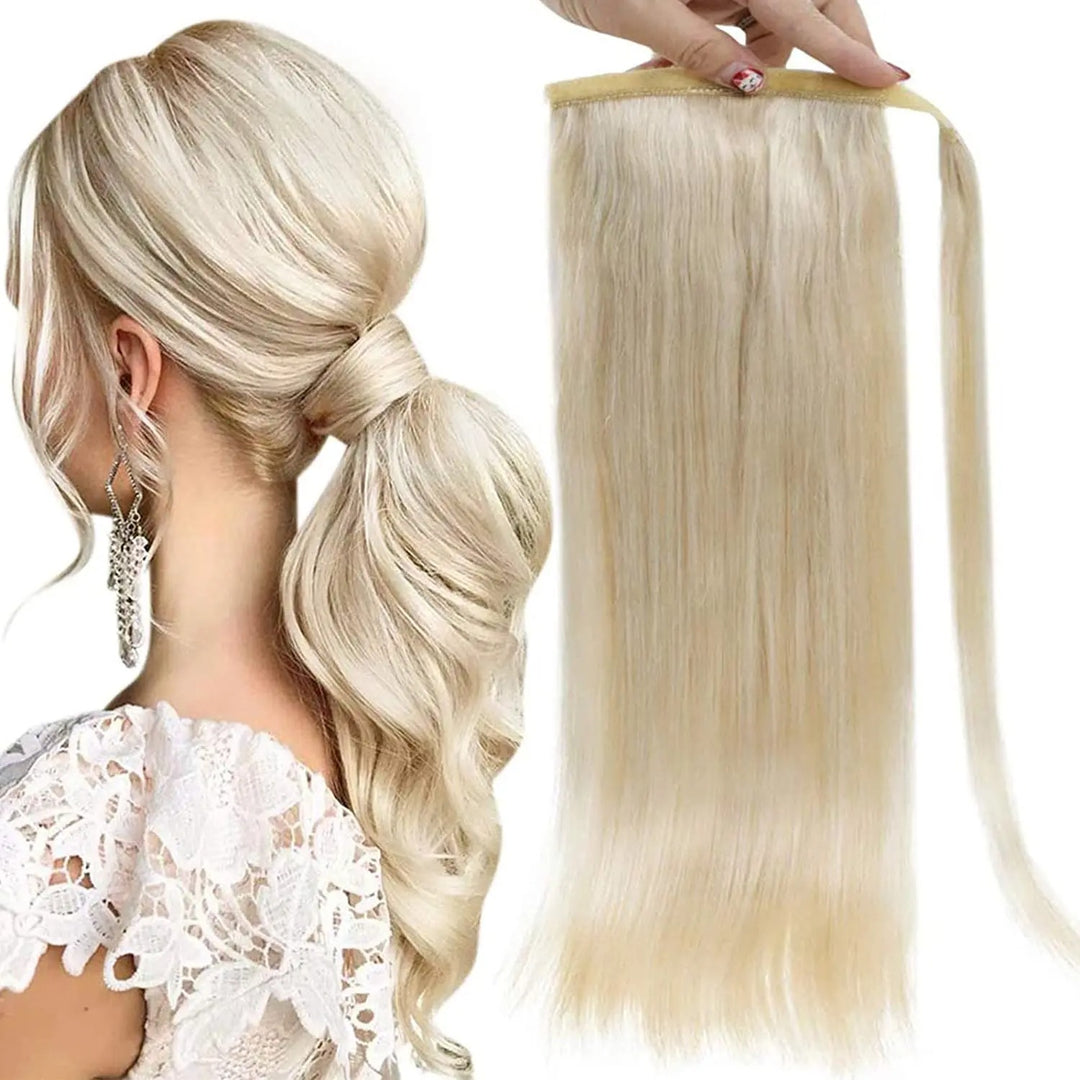 Remy Human Hair Clip-In Ponytail Extension – 70g/80g for White Women