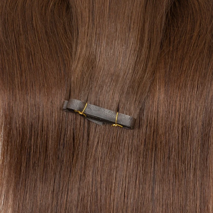Invisible PU Tape-In Hair Extensions – Injected Skin Weft Human Hair, Seamless No-Glue Tape-On Weft Bundles for Natural Look