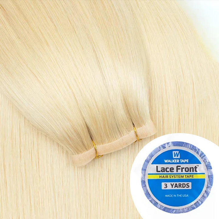 Invisible PU Tape-In Hair Extensions – Injected Skin Weft Human Hair, Seamless No-Glue Tape-On Weft Bundles for Natural Look