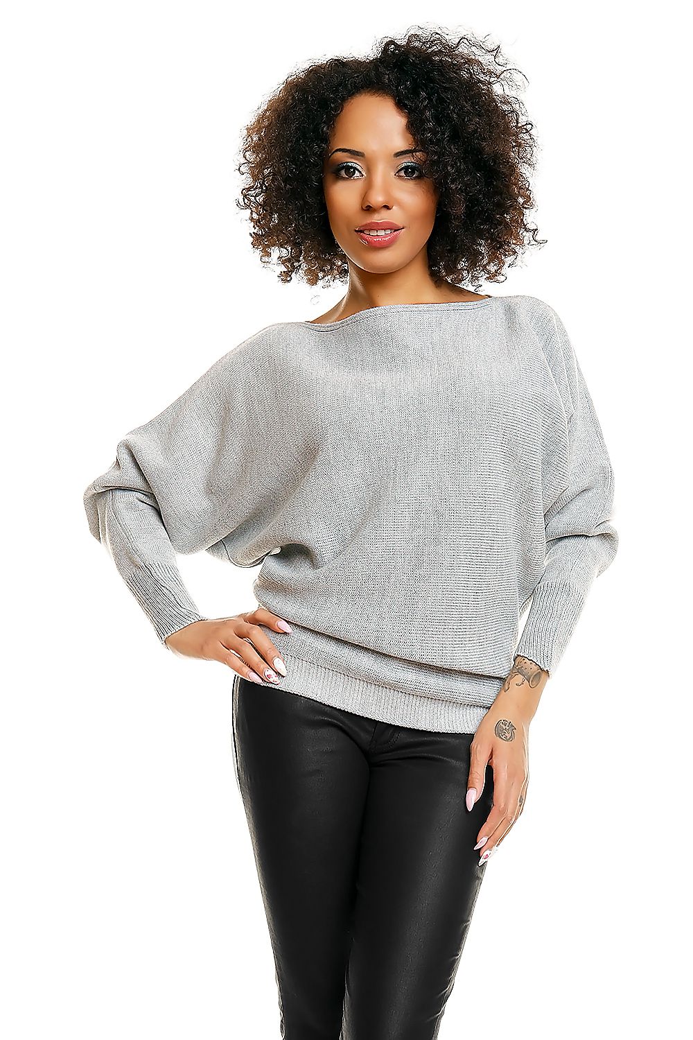 Short Oversize Pregnancy Sweater Jumper PeeKaBoo