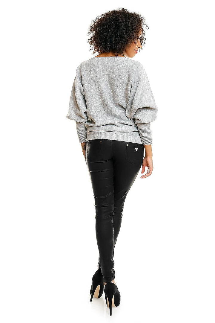 Short Oversize Pregnancy Sweater Jumper PeeKaBoo