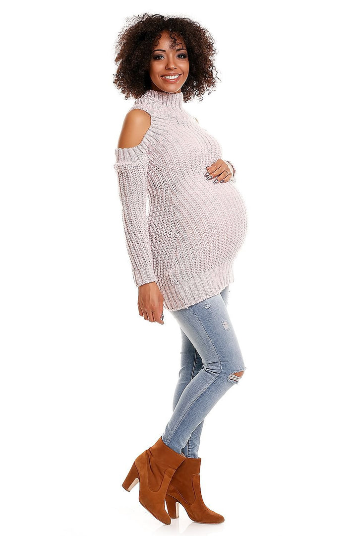 Long Maternity Pregnancy Sweater PeeKaBoo