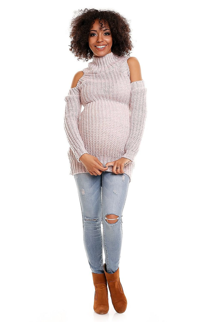 Long Maternity Pregnancy Sweater PeeKaBoo