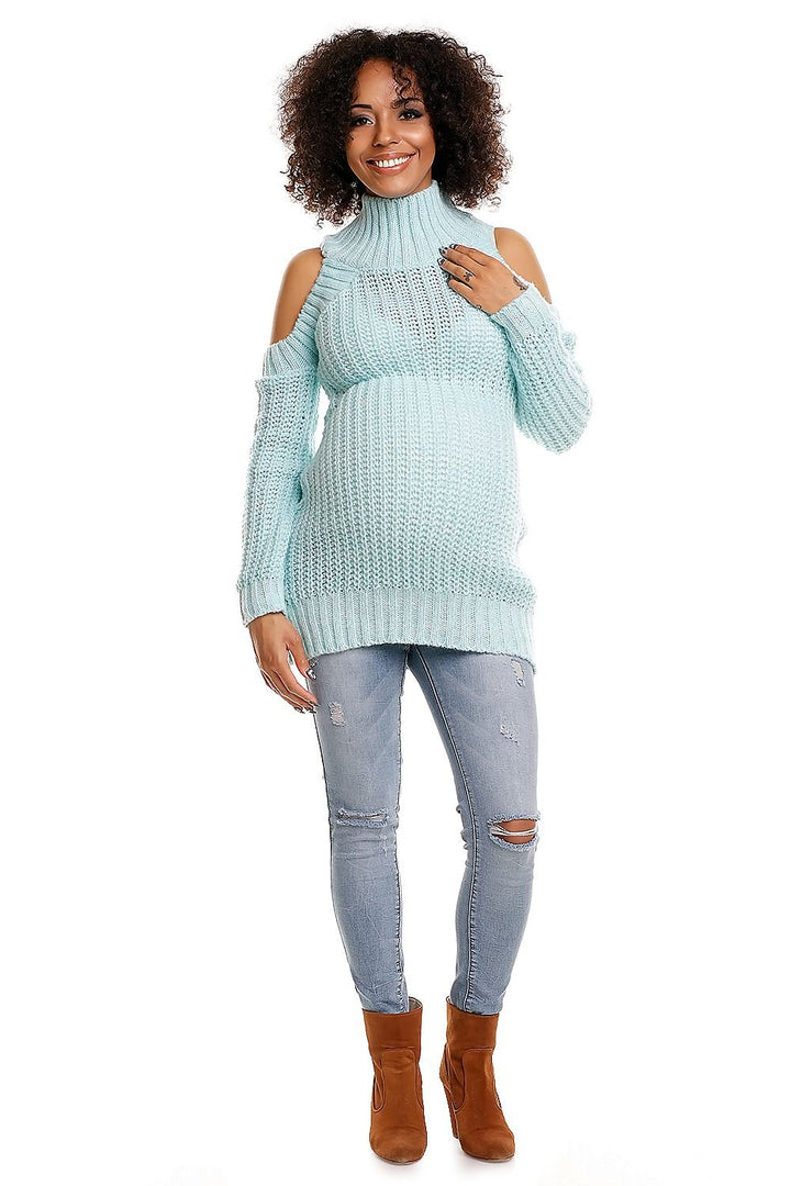 Long Maternity Pregnancy Sweater PeeKaBoo