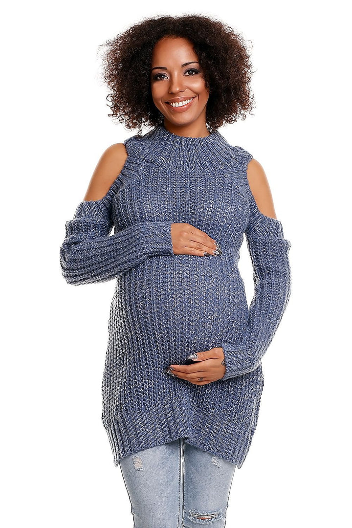 Long Maternity Pregnancy Sweater PeeKaBoo