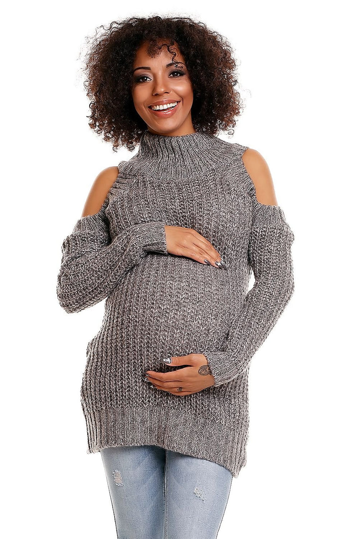 Long Maternity Pregnancy Sweater PeeKaBoo