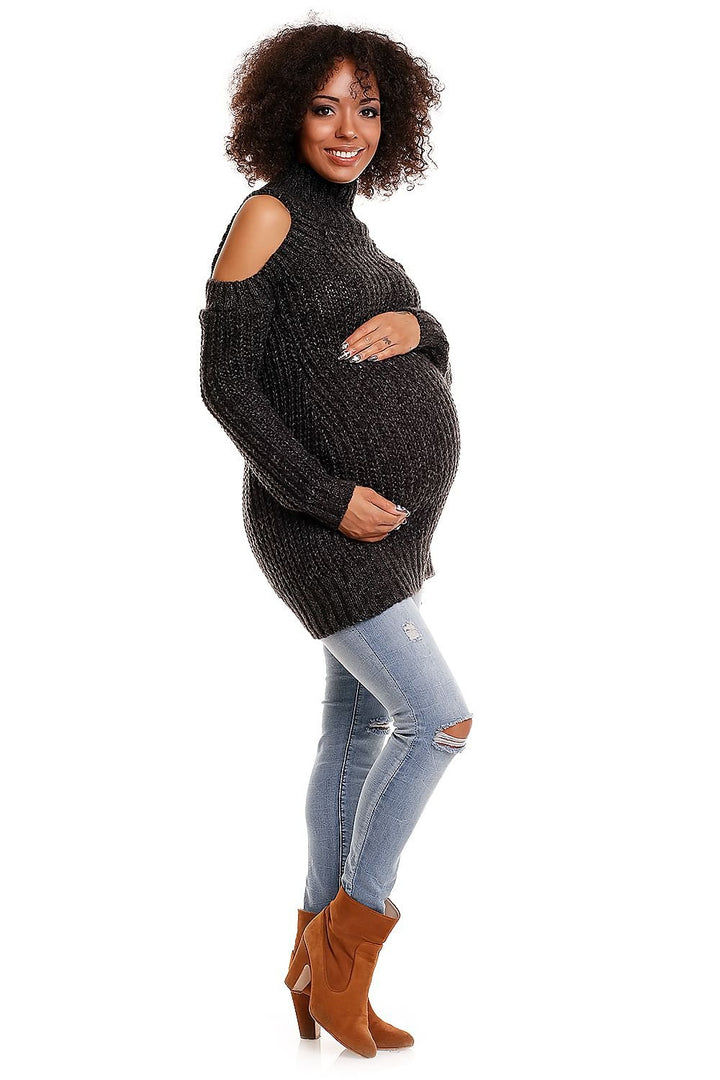 Long Maternity Pregnancy Sweater PeeKaBoo