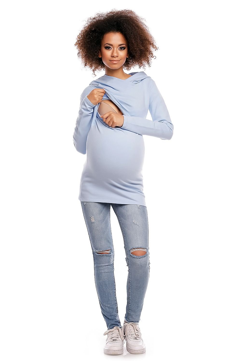 Maternity Hoodie  Sweatshirt PeeKaBoo