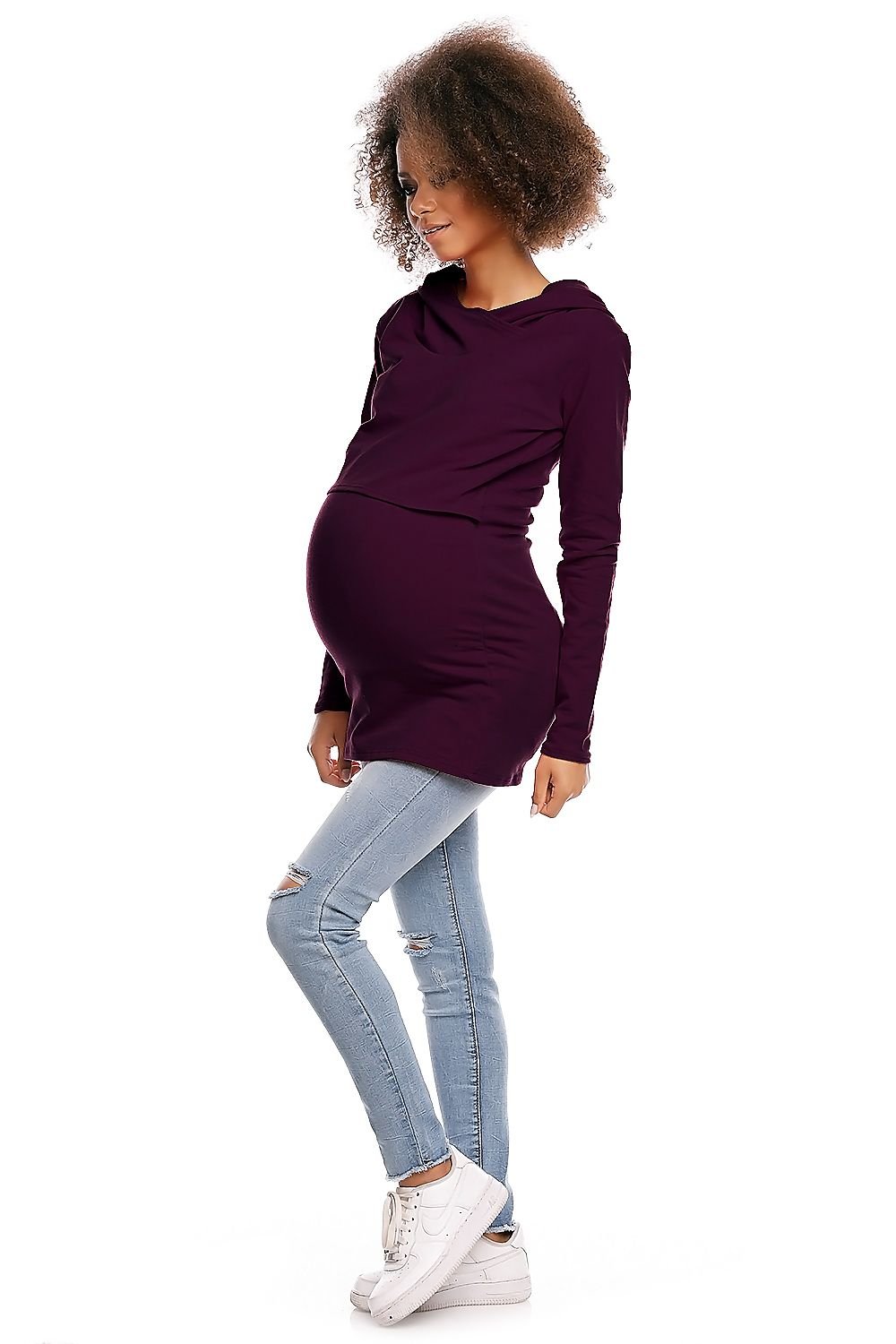 Maternity Hoodie  Sweatshirt PeeKaBoo