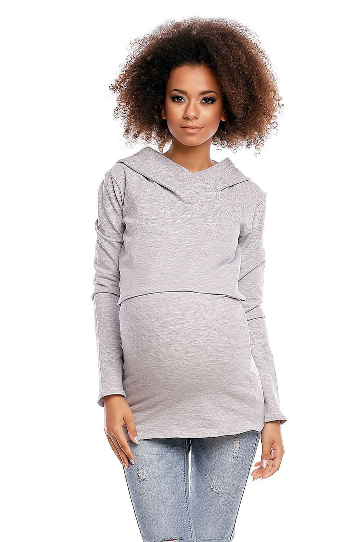 Maternity Hoodie  Sweatshirt PeeKaBoo