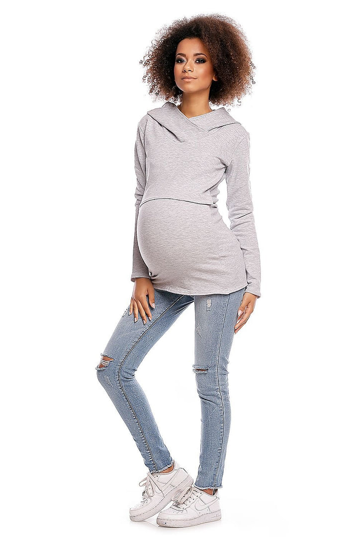 Maternity Hoodie  Sweatshirt PeeKaBoo