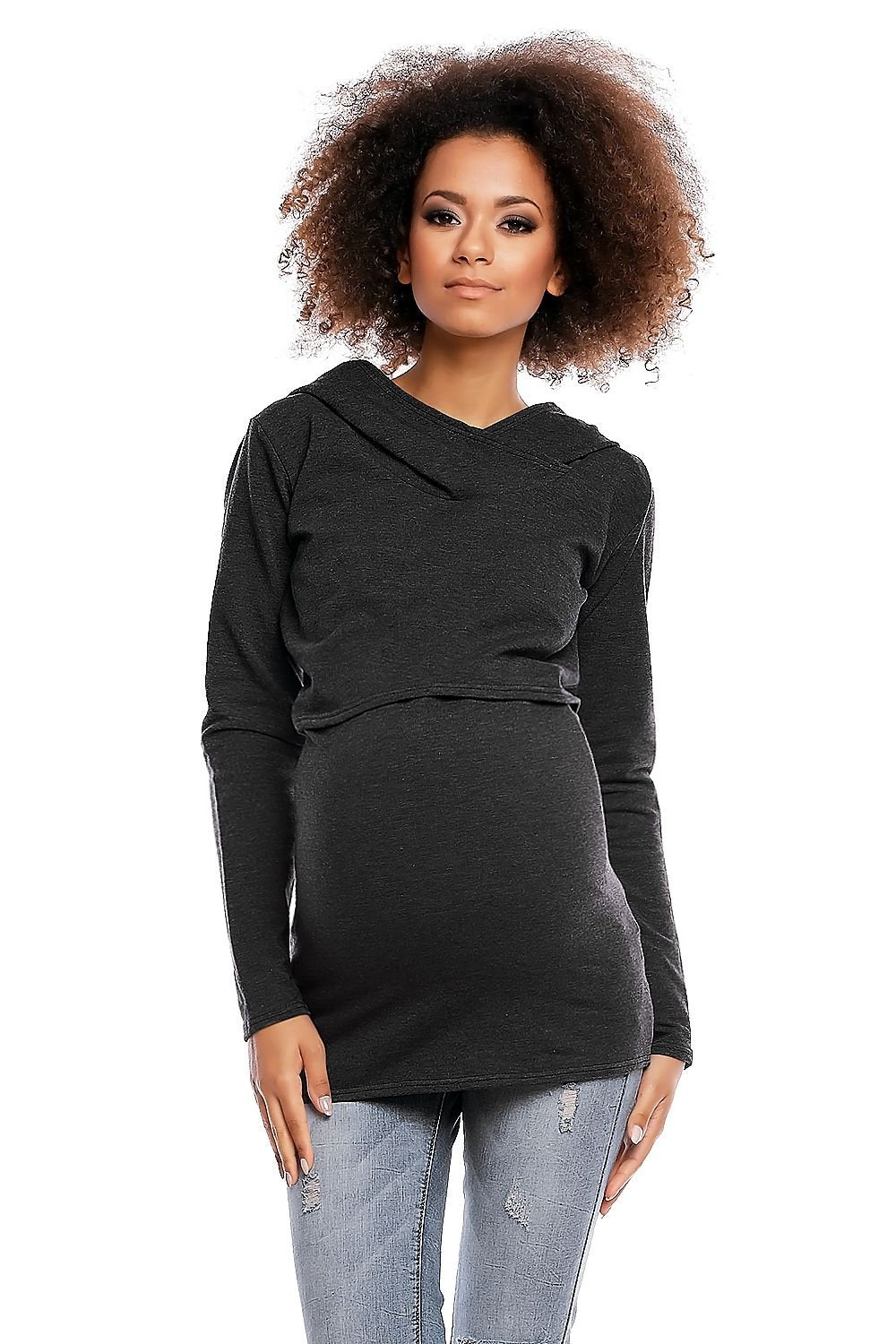 Maternity Hoodie  Sweatshirt PeeKaBoo