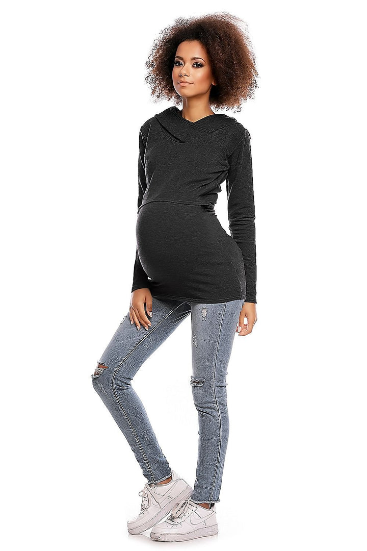 Maternity Hoodie  Sweatshirt PeeKaBoo