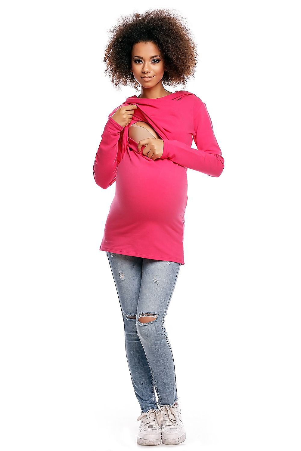 Maternity Hoodie  Sweatshirt PeeKaBoo