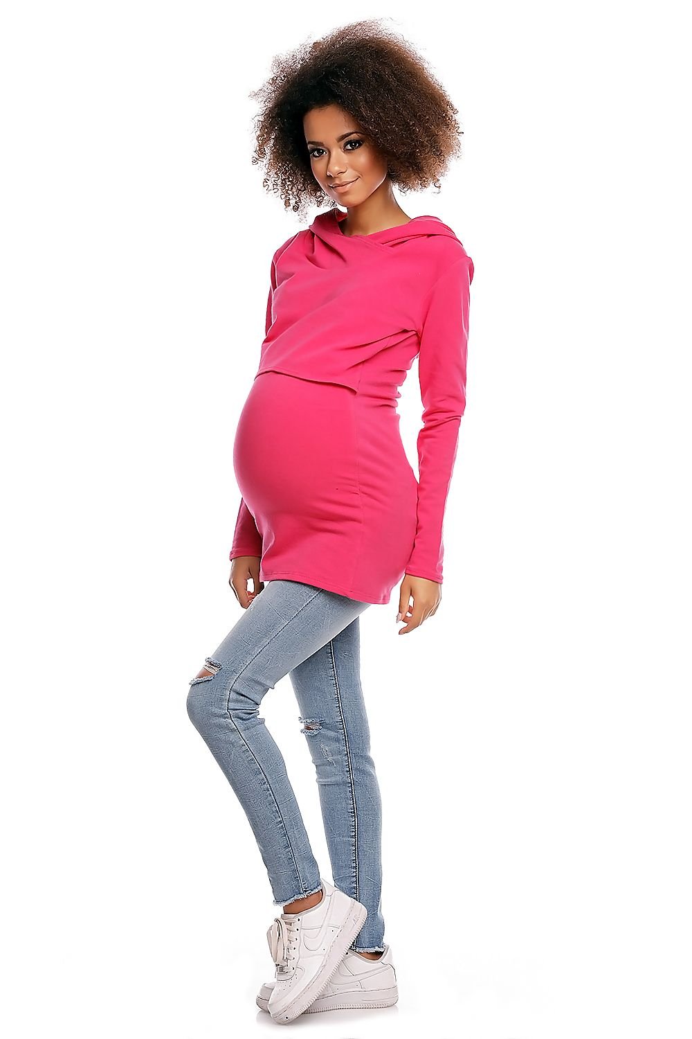 Maternity Hoodie  Sweatshirt PeeKaBoo