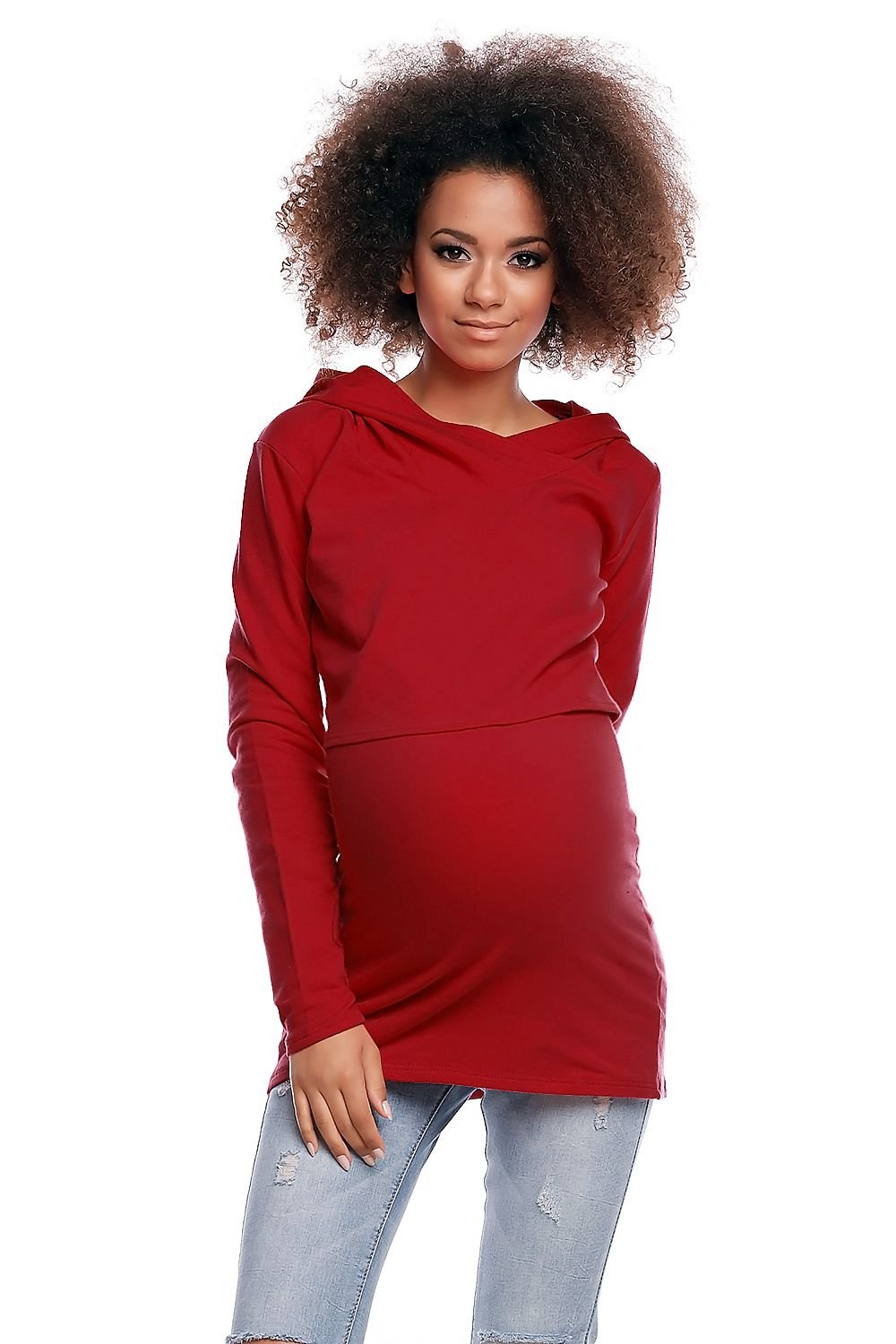 Maternity Hoodie  Sweatshirt PeeKaBoo