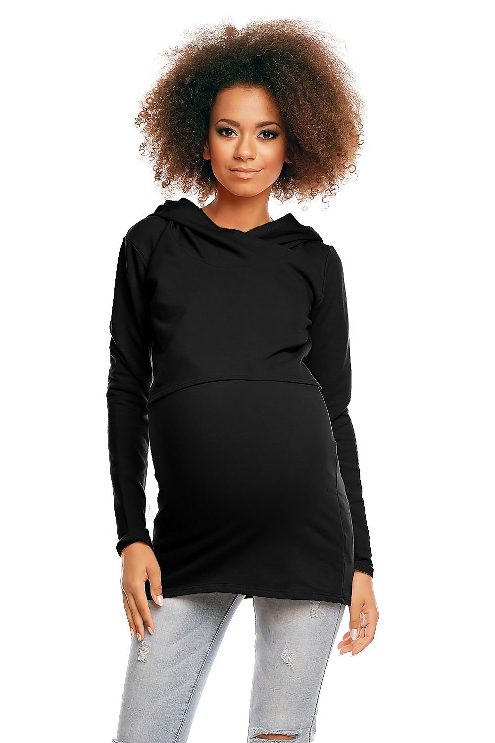 Maternity Hoodie  Sweatshirt PeeKaBoo