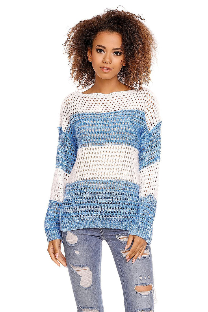 Delicate Openwork Oversize Sweater Short Jumper  PeeKaBoo