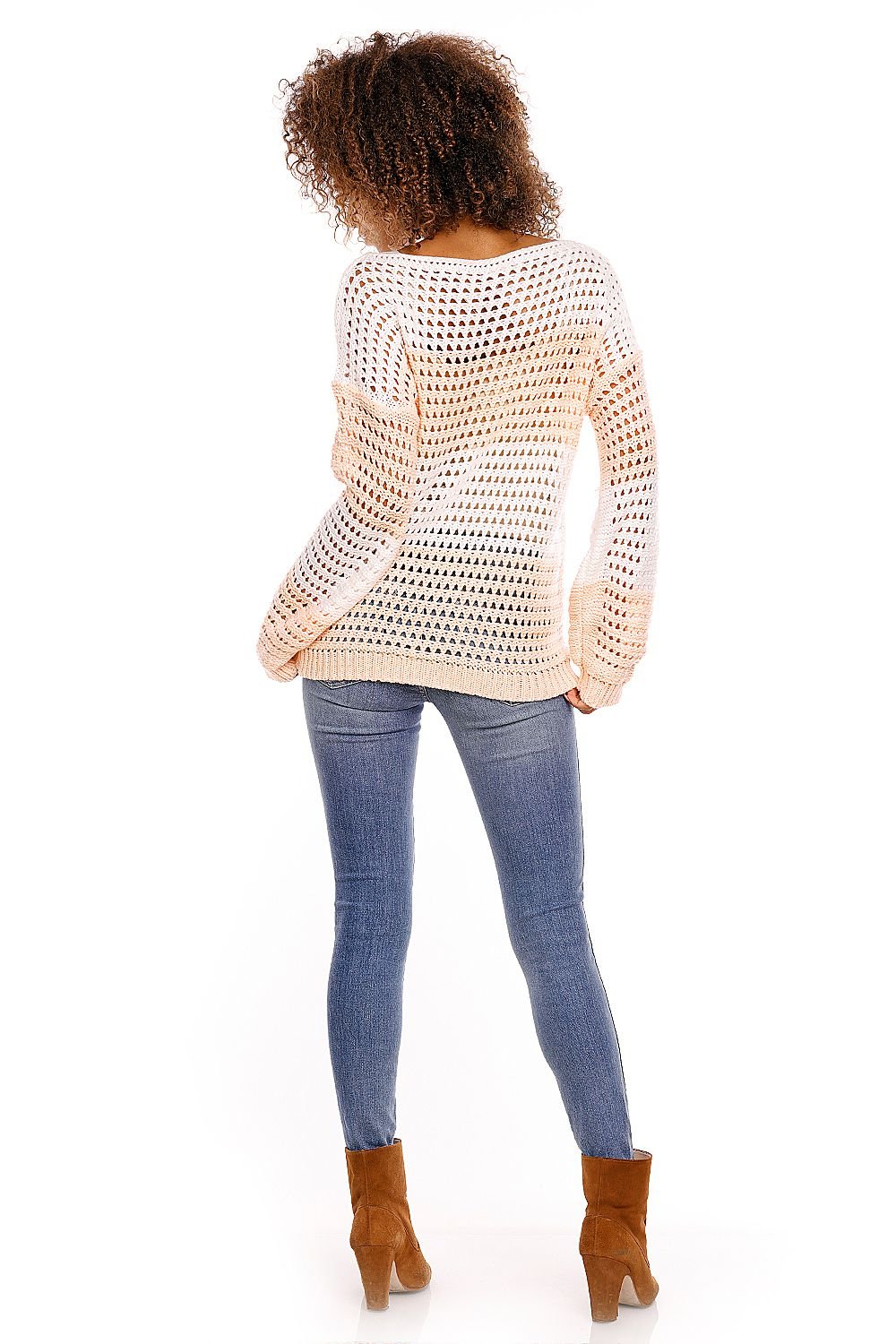 Delicate Openwork Oversize Sweater Short Jumper  PeeKaBoo