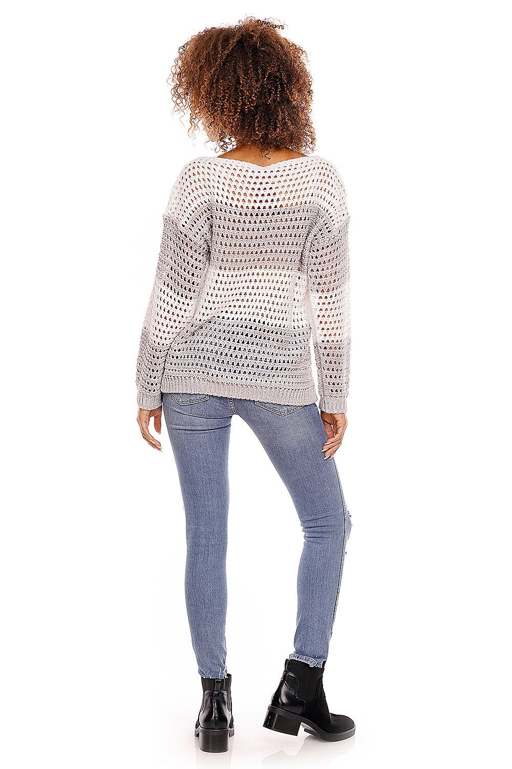 Delicate Openwork Oversize Sweater Short Jumper  PeeKaBoo