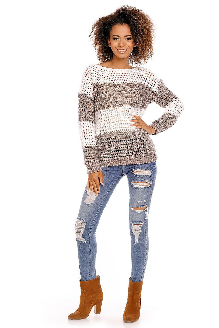 Delicate Openwork Oversize Sweater Short Jumper  PeeKaBoo