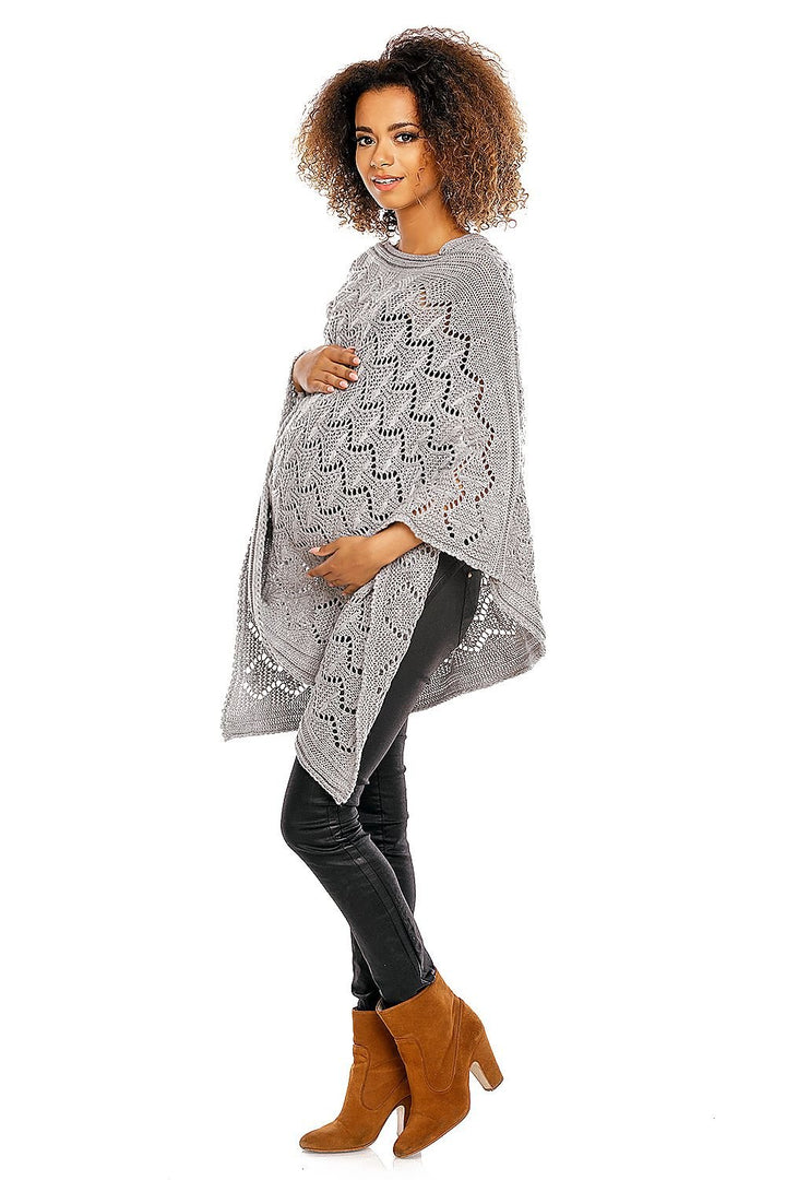 Elegant Openwork Poncho Pregnancy Cardigan  PeeKaBoo