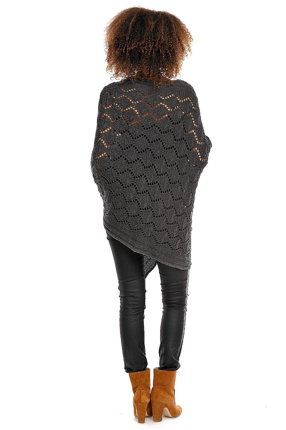 Cardigan de Grossesse Poncho Ajouré Elégant PeeKaBoo