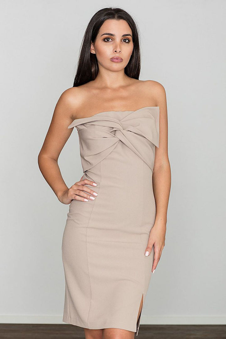 Robe de cocktail stretch douce et ajustée Figl