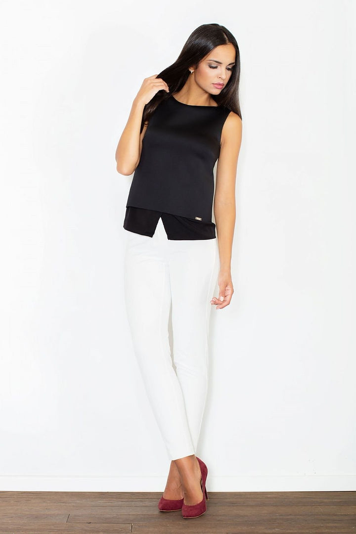 Sleeveless Foam Blouse  Figl