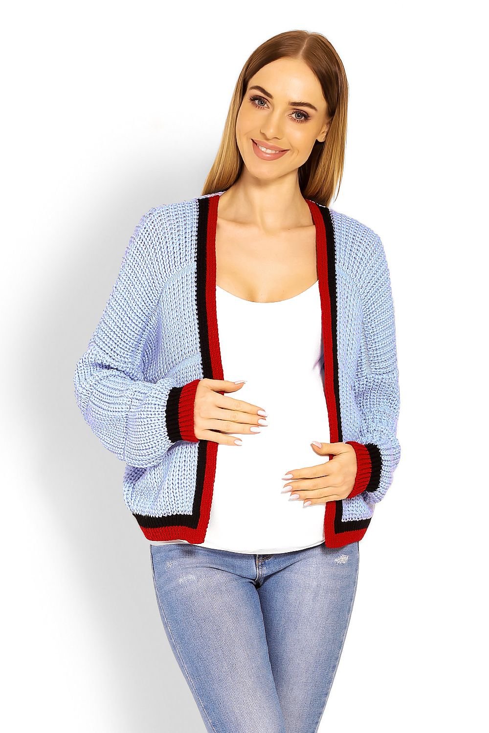 A stylish Pregnancy Cardigan  PeeKaBoo