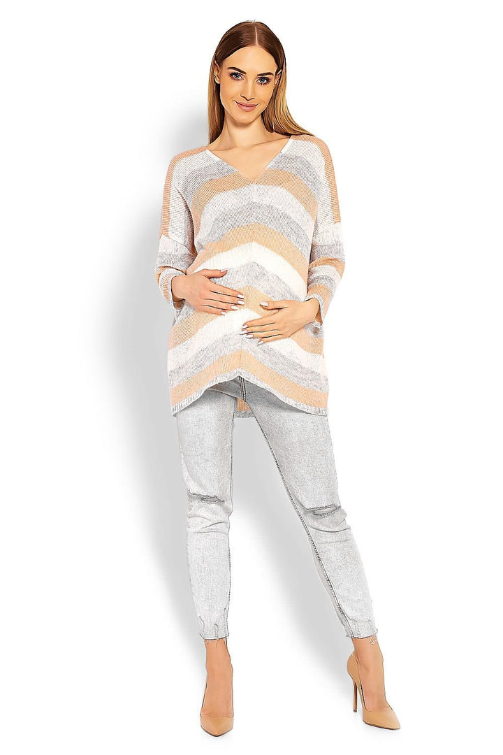 Loose Oversize Cut Pregnancy Sweater  PeeKaBoo