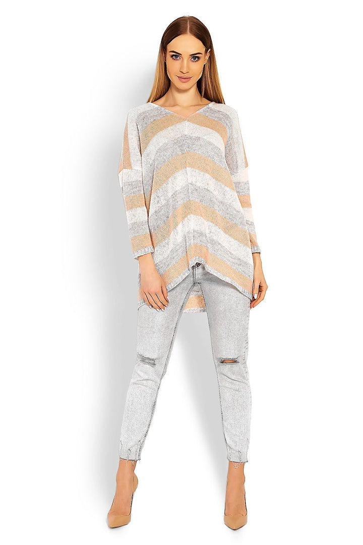 Loose Oversize Cut Jumper PeeKaBoo