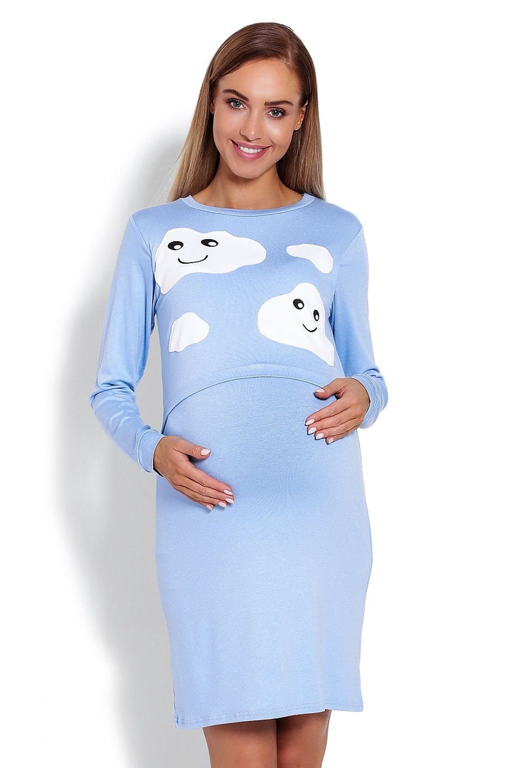 Maternity Nightgown Nightshirt  PeeKaBoo