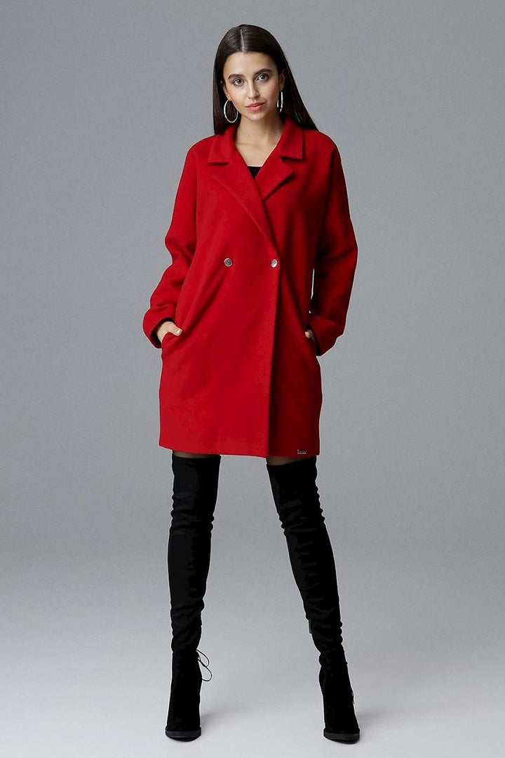 Loose-fitting coat with kimono sleeves Figl