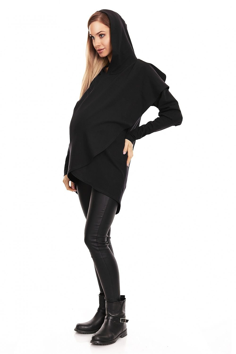 Hooded Maternity Sweatshirt  PeeKaBoo