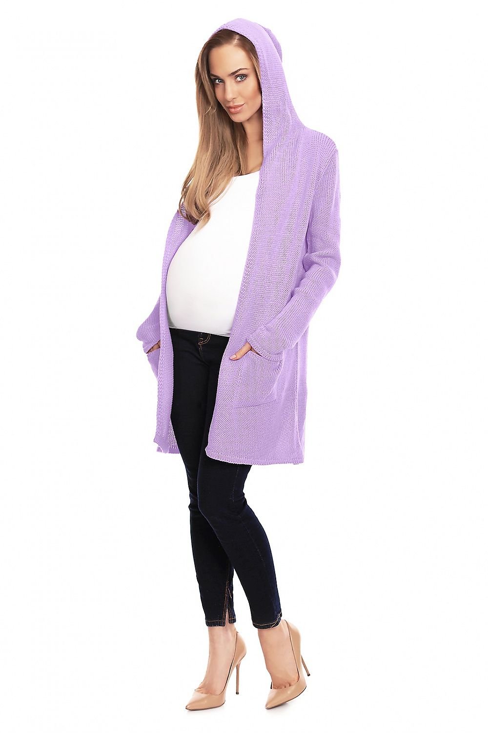 Pregnancy Long Sleeve Cardigan  PeeKaBoo