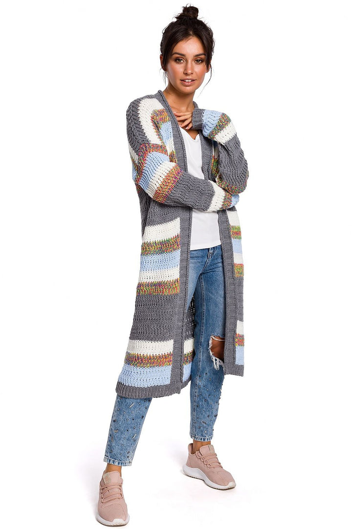 Long Multicolored  Cardigan